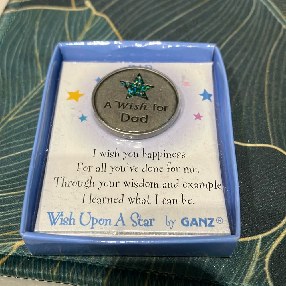 A Wish for Dad  Pocket Token by Ganz
